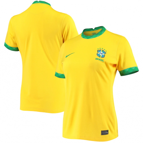 Women's  Brazil Home Jersey 2021(Customizable)
